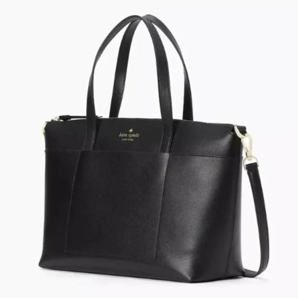 kate spade Handbags - Kate Spade Patrice Crossbody Satchel Black Leather Classic Bag